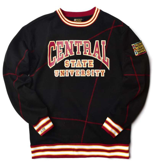 Central State University Original '92 "Frankenstein" Crewneck Black/Maroon Frankenstein Crewneck white background product image