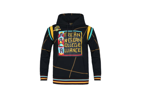 30th Anniversary AACA Frankenstein Stitched Hoodie Black/Gold Frankenstein Hoodie white background product image