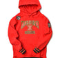 FTP Malcolm X College Classic 91 Hoodie Red Classic Hoodie white background product image