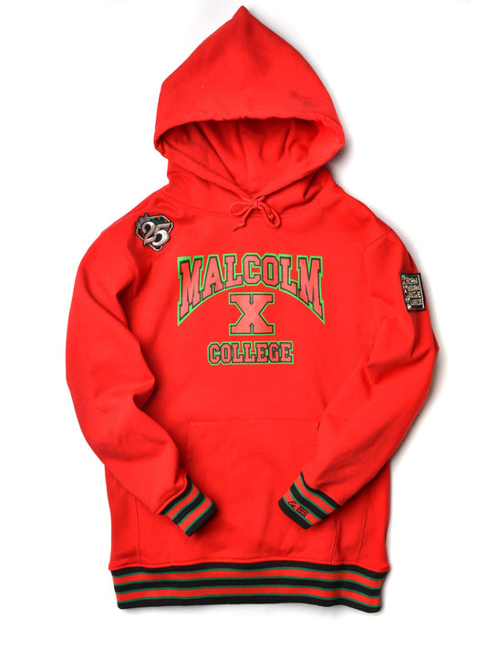 FTP Malcolm X College Classic 91 Hoodie Red Classic Hoodie white background product image