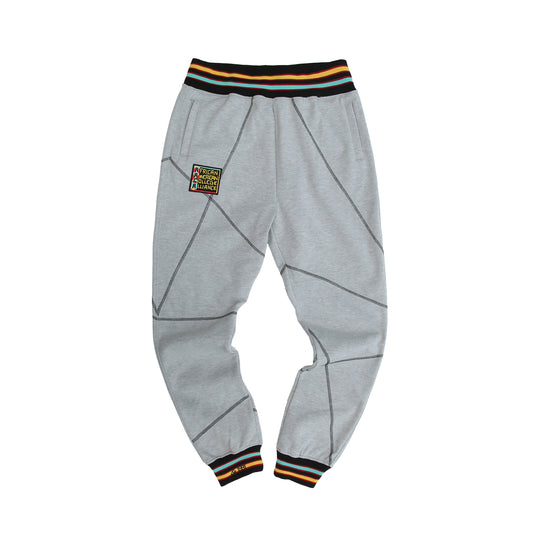 AACA Original 92 Frankenstein Stitched Sweatpants MDH.Grey / Black Frankenstein Sweatpants white background product image