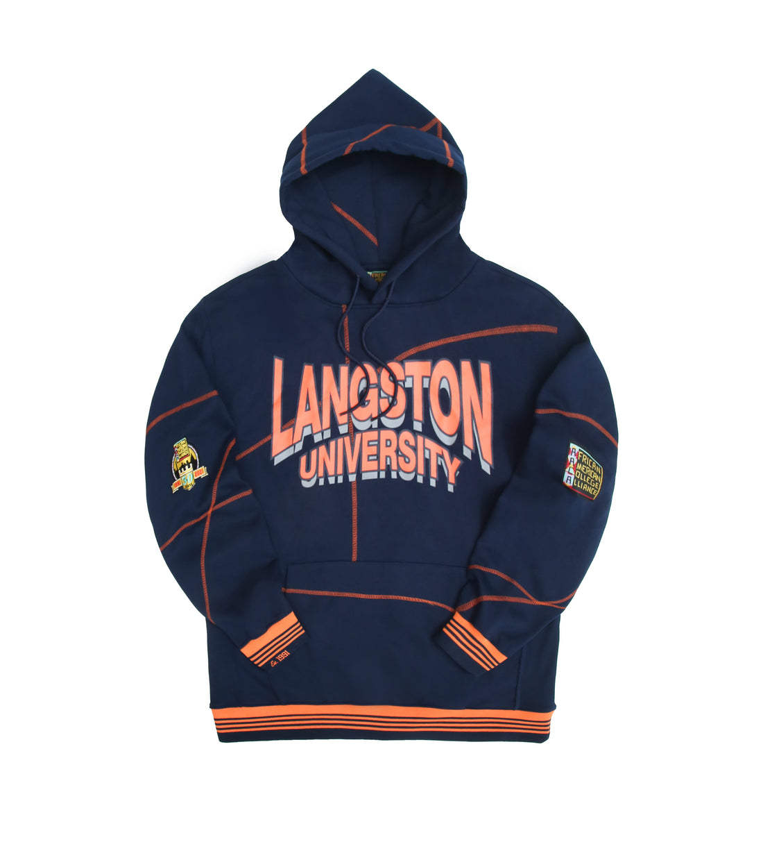 Langston 93 Frankenstein Hoodie Navy/Orange - AACA 30th Anniversary Special Edition