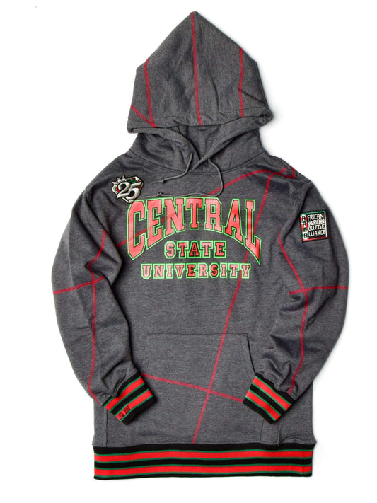 FTP Central State University 92 Frankenstein Stitched Hoodie Charcoal Grey/Red Frankenstein Hoodie white background product image