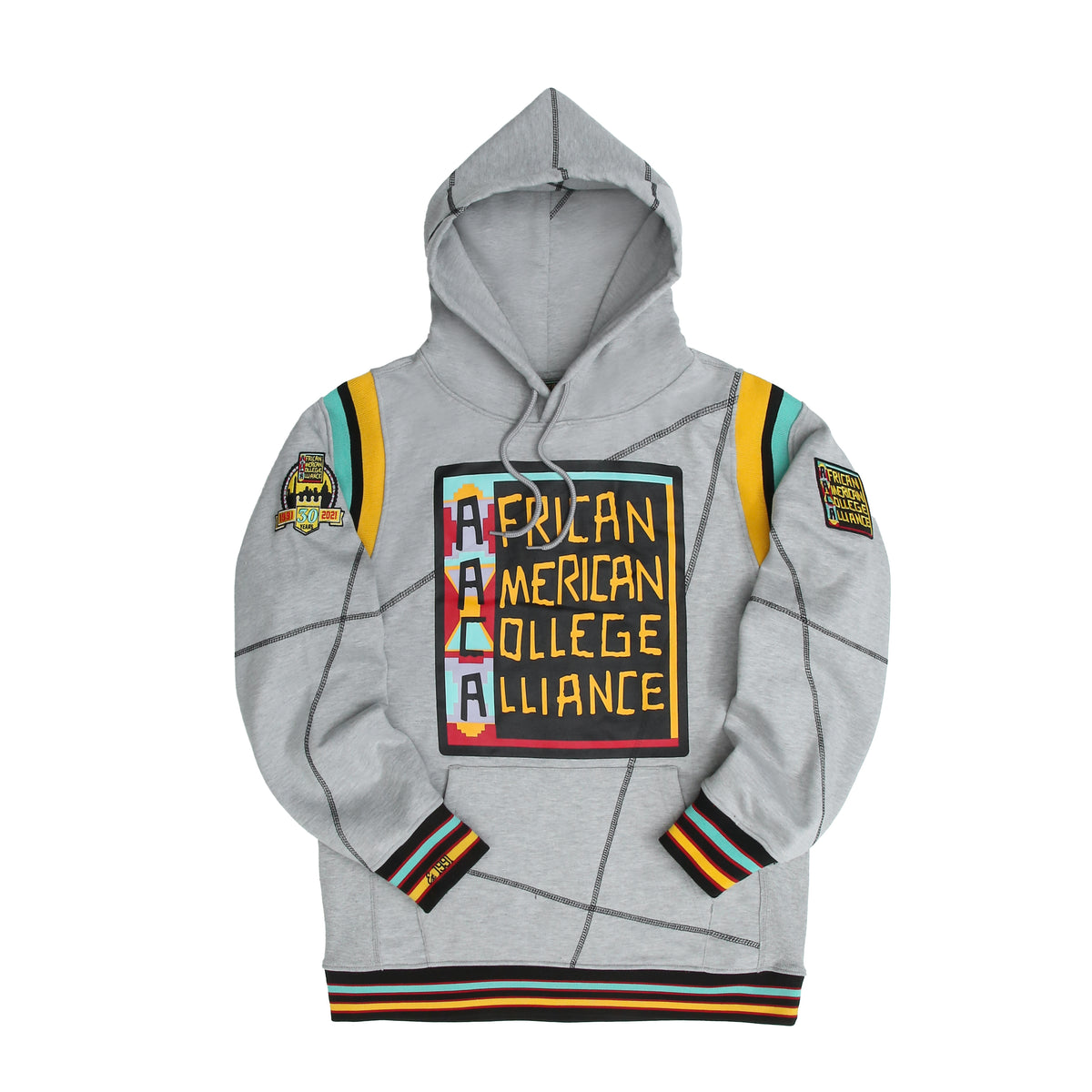 30th Anniversary AACA Frankenstein Stitched Hoodie MDH.Grey / Black Frankenstein Hoodie white background product image