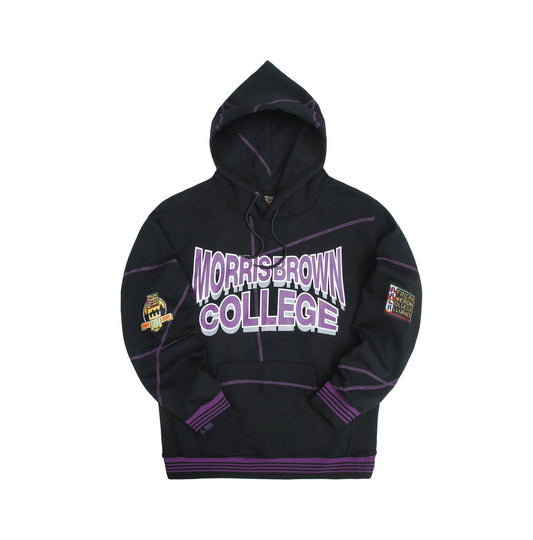 Morrisbrown College 93 Frankenstein Hoodie Black/Purple Morris Brown College Frankenstein Hoodie white background product image