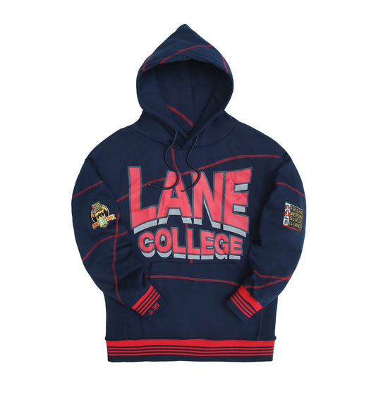 Lane 93 Frankenstein Hoodie Navy/Red Frankenstein Hoodie white background product image