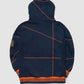 Morgan State 93 Frankenstein Hoodie Navy/Orange Morgan State University Frankenstein Hoodie alternate product image
