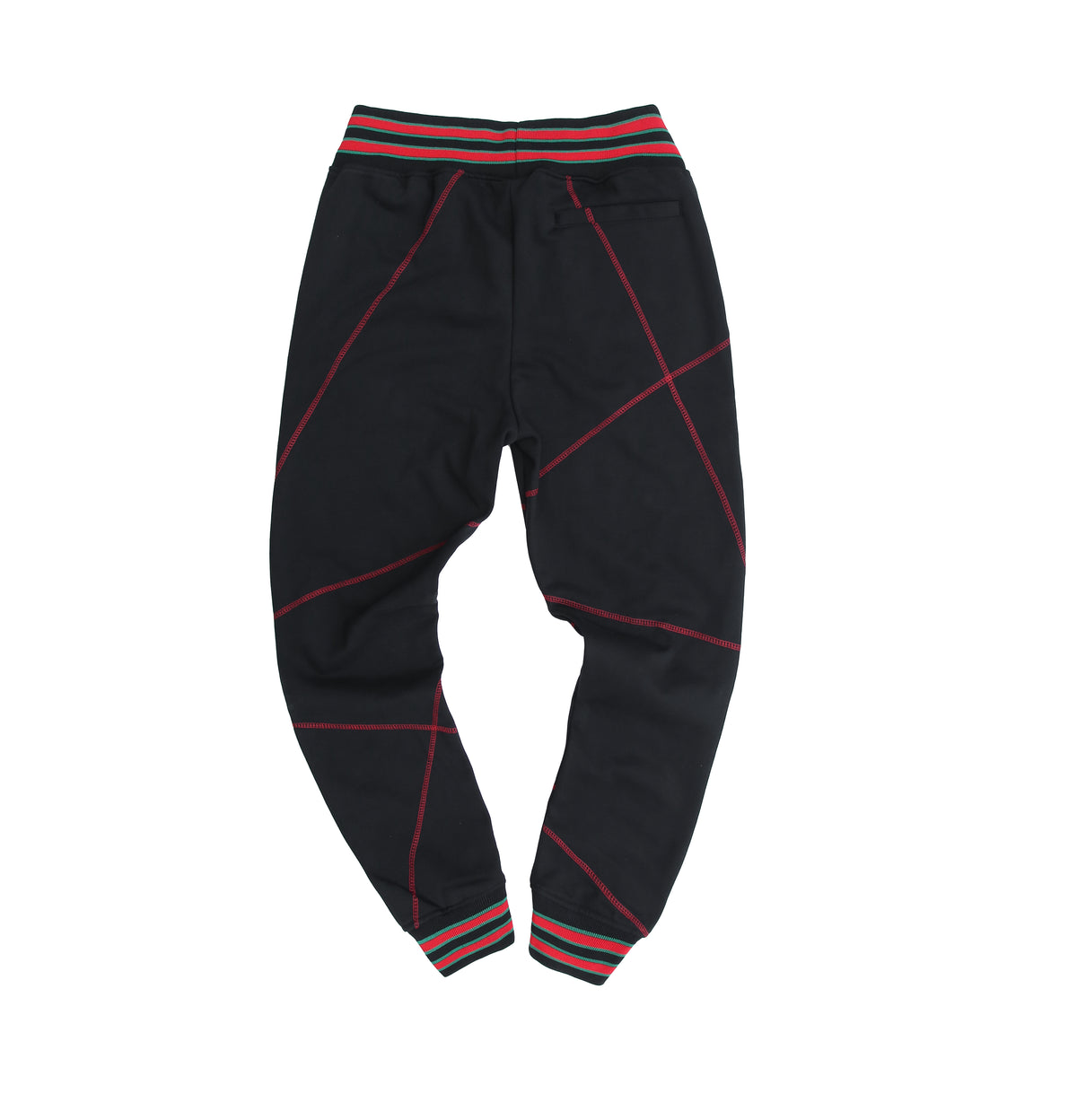 FTP Original 92 Frankenstein Stitched Sweatpants Black / Red Malcolm X College Frankenstein Sweatpants alternate product image