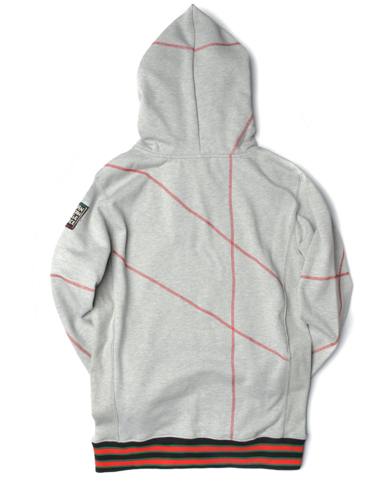 FTP Central State University Original 92 Frankenstein Stitched Hoodie MDH. Grey / Red Frankenstein Hoodie alternate product image