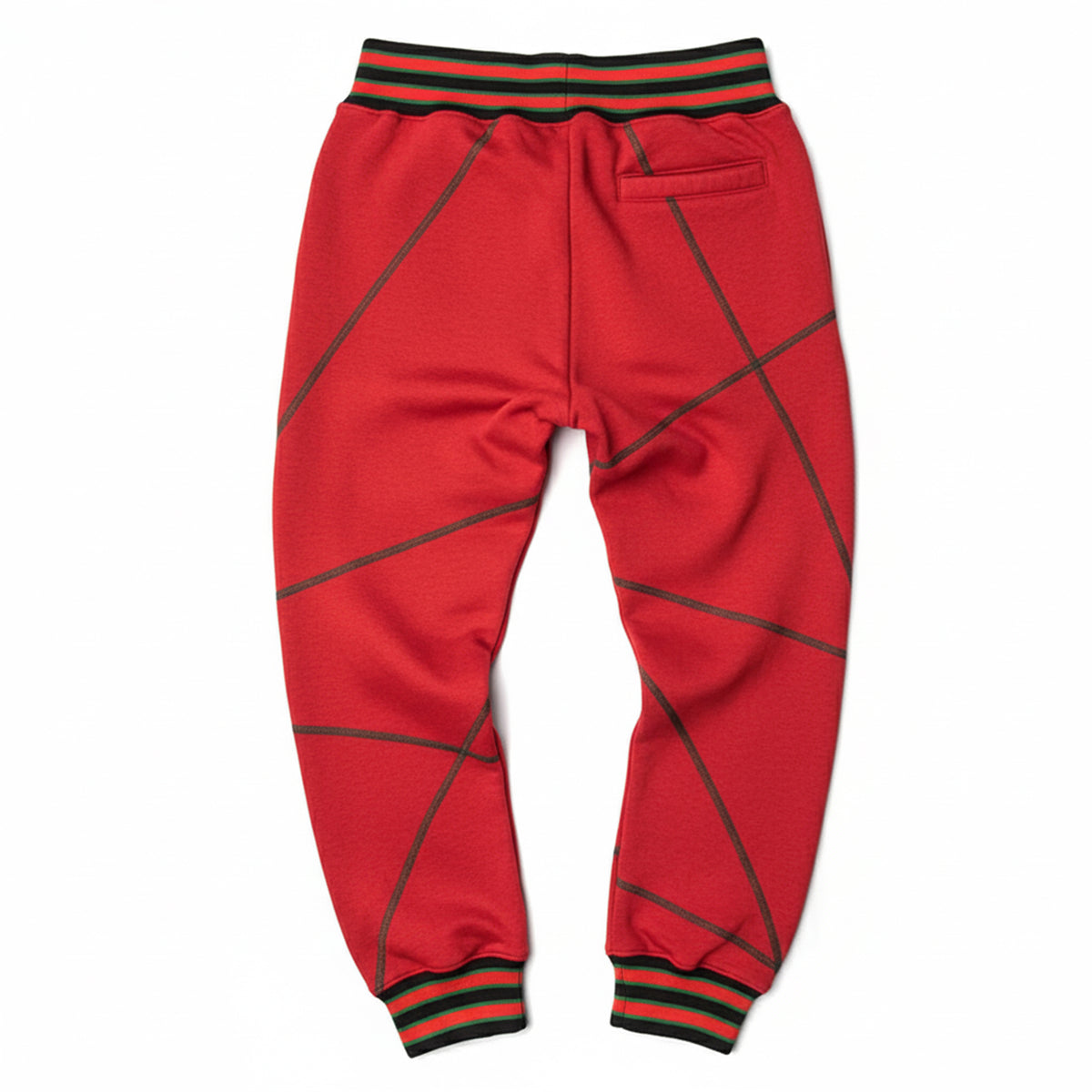 FTP Original 92 Frankenstein Stitched Sweatpants Red / Kelly Green Malcolm X College Frankenstein Sweatpants alternate product image
