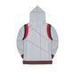 30th Anniversary FTP Malcolm X Frankenstein Stitched Hoodie MDH.Grey / Red Malcolm X College Frankenstein Hoodie alternate product image