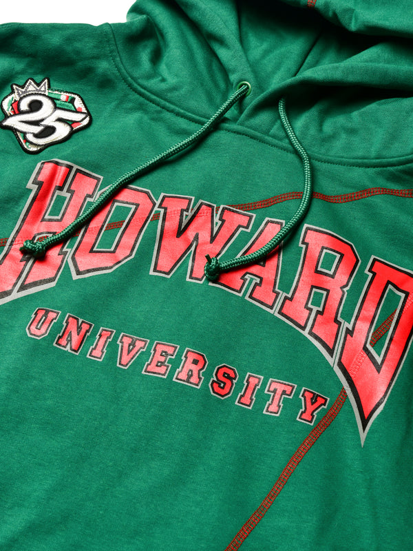 FTP Howard University 92 Frankenstein Stitched Hoodie Kelly Green / Red