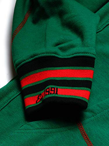 FTP Malcolm X College AACA Original 92 Frankenstein Stitched Hoodie Kelly Green/Red Frankenstein Hoodie alternate product image