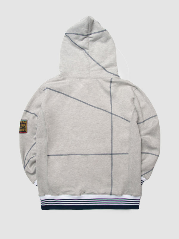 Howard University 93 Frankenstein Hoodie MDH.Grey / Navy Frankenstein Hoodie alternate product image