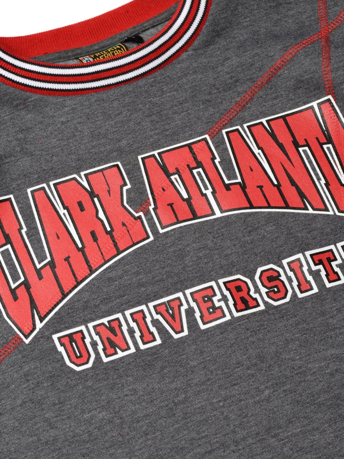 Clark Atlanta University Original '92 "Frankenstein" Crewneck Charcoal Grey/Red Frankenstein Crewneck alternate product image
