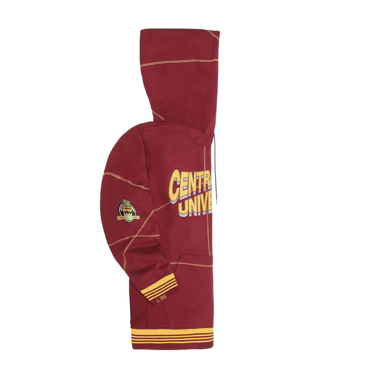 Central State University 93 Frankenstein Hoodie Maroon/Gold Frankenstein Hoodie alternate product image