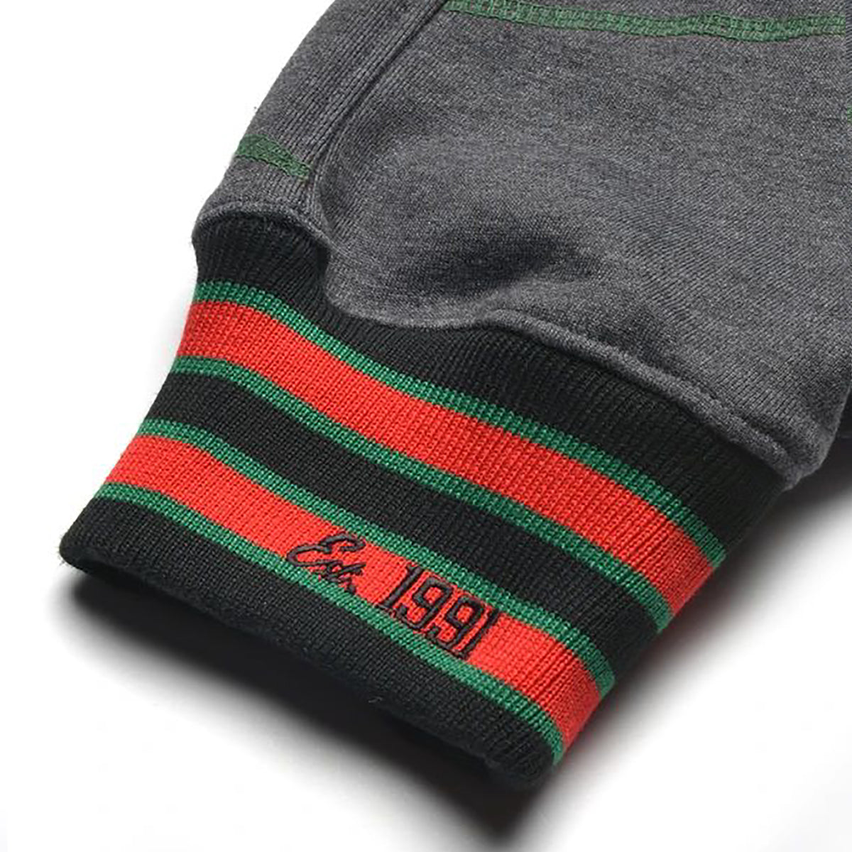 FTP Original 92 Frankenstein Stitched Sweatpants Charcoal Grey/Kelly Green Norfolk State University Frankenstein Sweatpants alternate product image