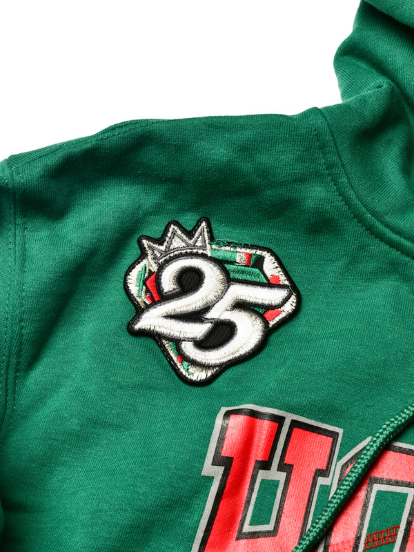 FTP Howard University 92 Frankenstein Stitched Hoodie Kelly Green / Red Frankenstein Hoodie alternate product image