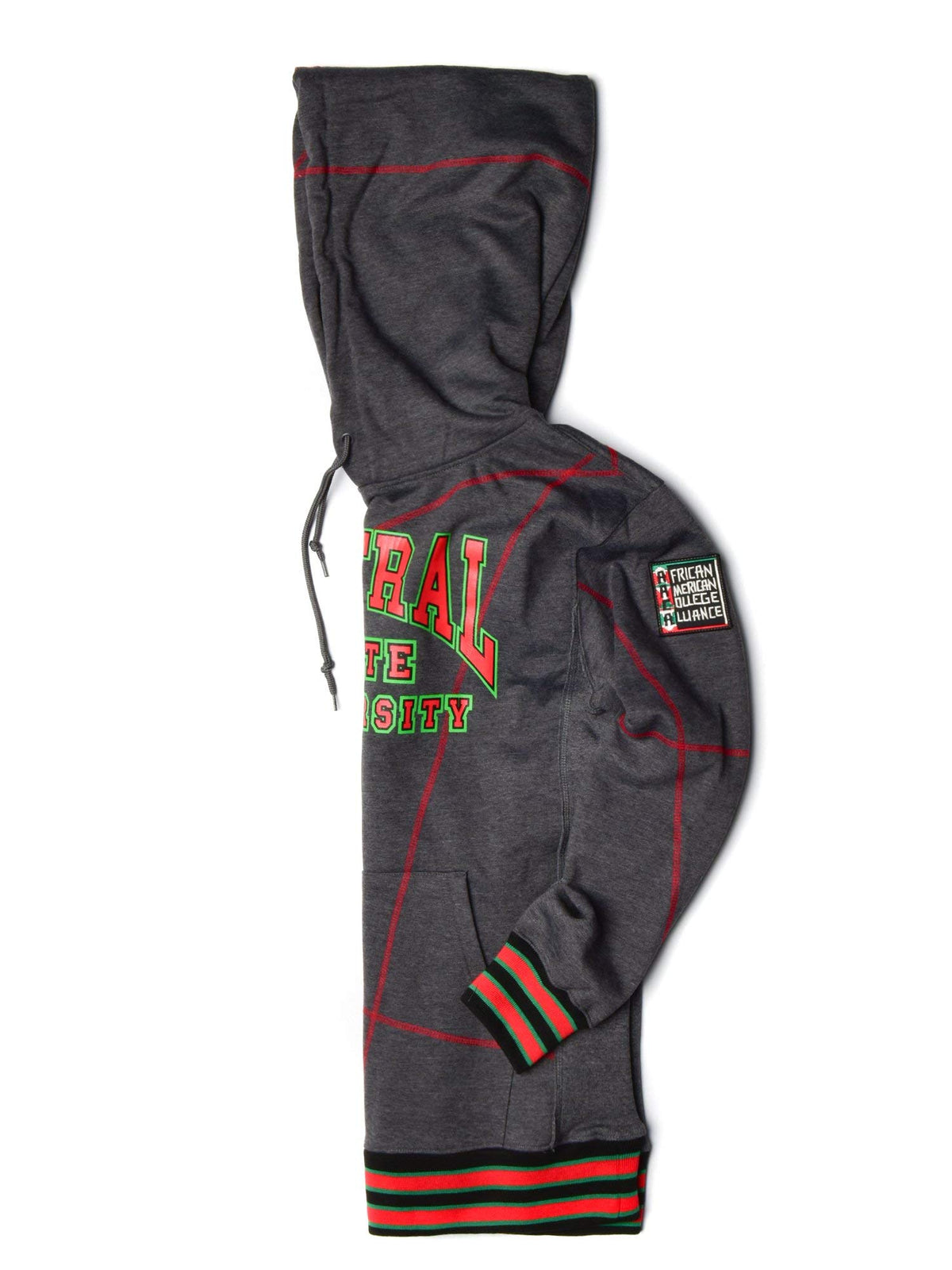 FTP Central State University 92 Frankenstein Stitched Hoodie Charcoal Grey/Red Frankenstein Hoodie alternate product image