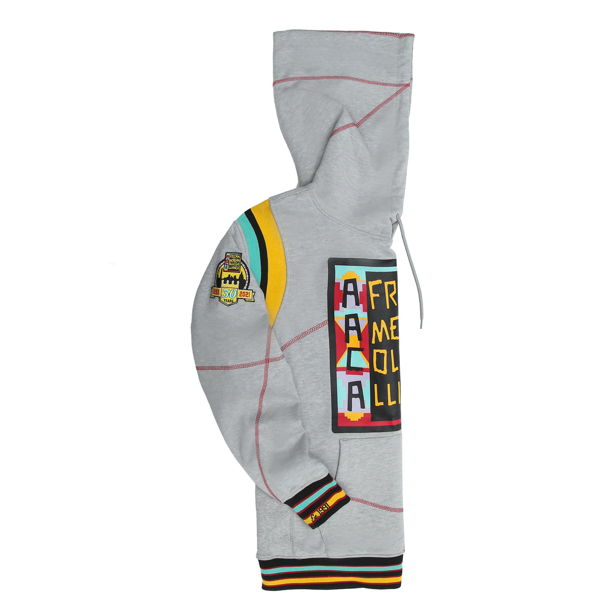 30th Anniversary AACA Frankenstein Stitched Hoodie MDH.Grey / Red Frankenstein Hoodie alternate product image