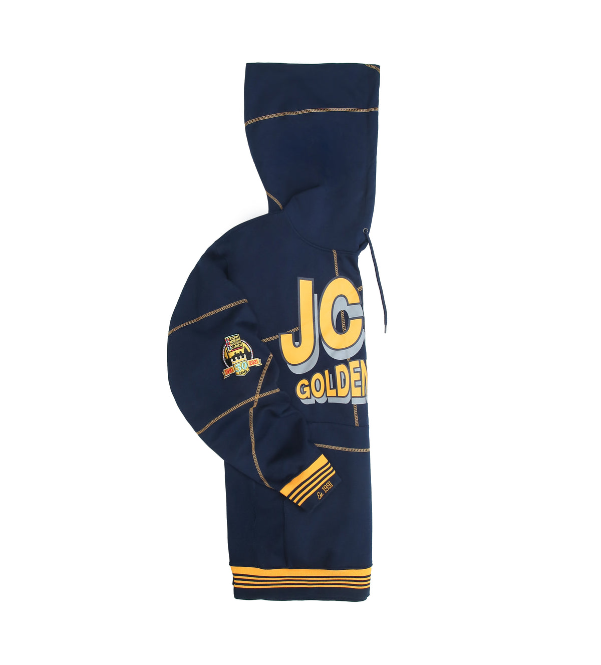 JSCU Golden Bulls 93 Frankenstein Hoodie Navy/Gold Frankenstein Hoodie alternate product image