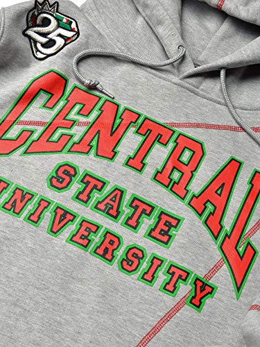 FTP Central State University Original 92 Frankenstein Stitched Hoodie MDH. Grey / Red Frankenstein Hoodie alternate product image