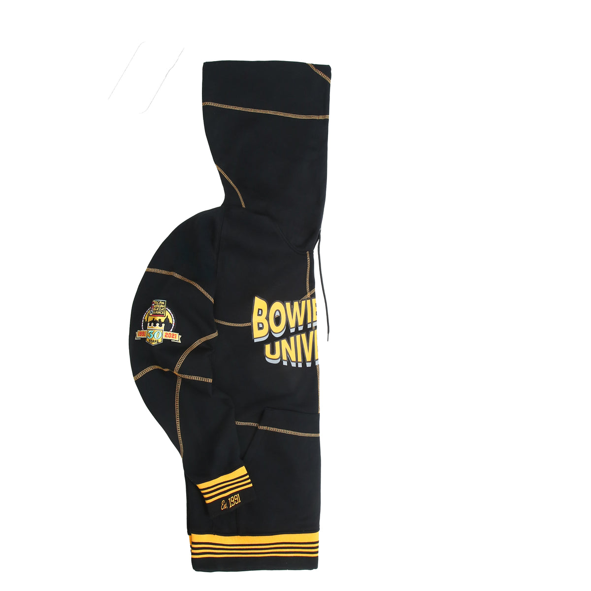Bowie State University 93 Frankenstein Hoodie Black/Gold Frankenstein Hoodie alternate product image