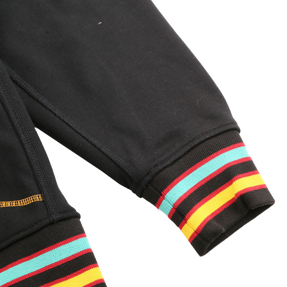 AACA Original 92 Frankenstein Stitched Hoodie Black/Gold Frankenstein Hoodie detail image