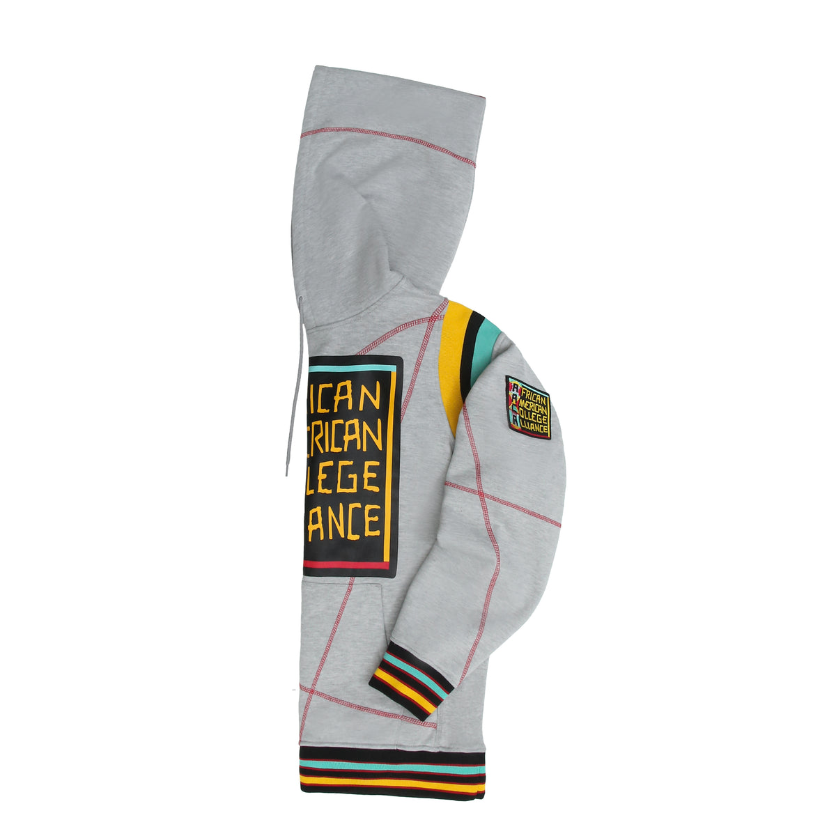 30th Anniversary AACA Frankenstein Stitched Hoodie MDH.Grey / Red Frankenstein Hoodie detail image