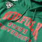FTP Norfolk State Original 92 Frankenstein Stitched Hoodie Kelly Green/Black Norfolk State University Frankenstein Hoodie detail image