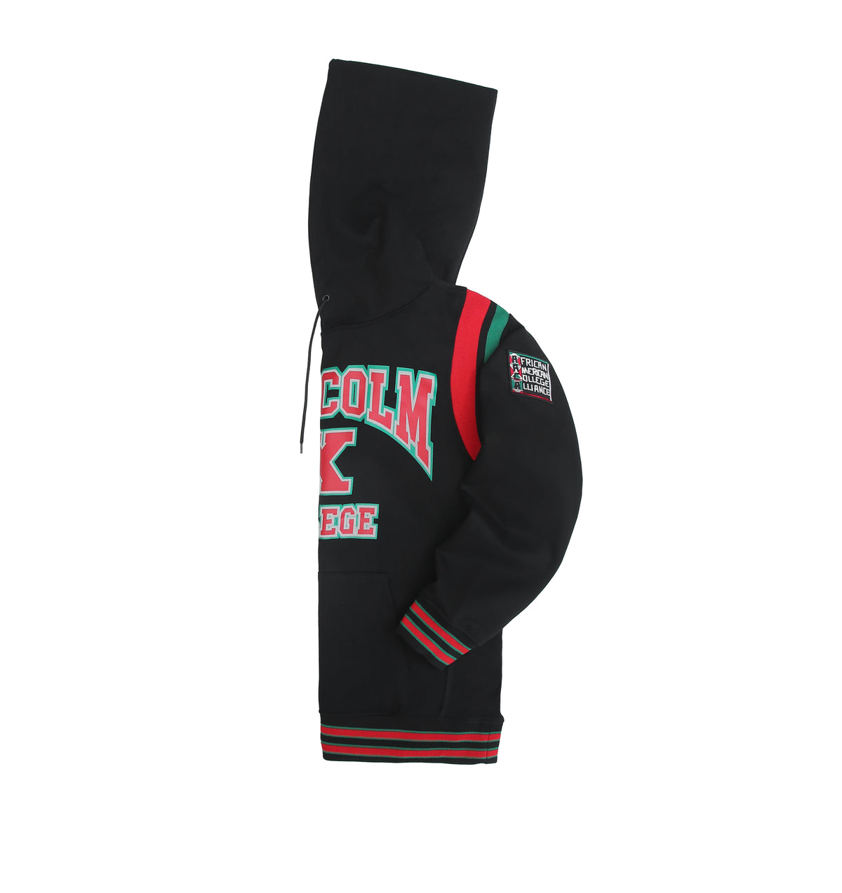 30th Anniversary FTP Malcolm X College Hoodie All Black Classic Hoodie detail image