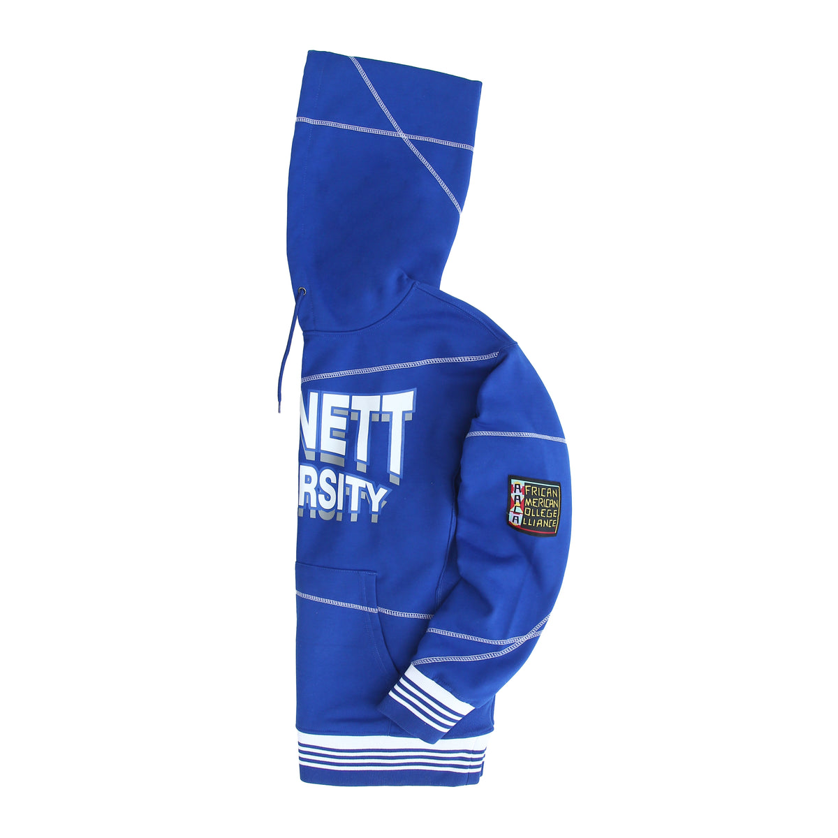 Bennett University 93 Frankenstein Hoodie Royal Blue/White Bennett College Frankenstein Hoodie detail image