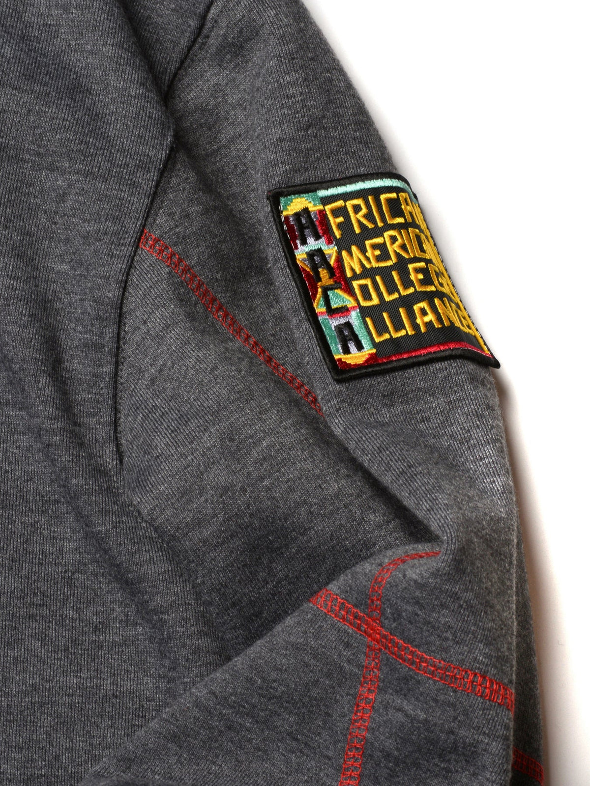 Clark Atlanta University Original '92 "Frankenstein" Crewneck Charcoal Grey/Red Frankenstein Crewneck detail image
