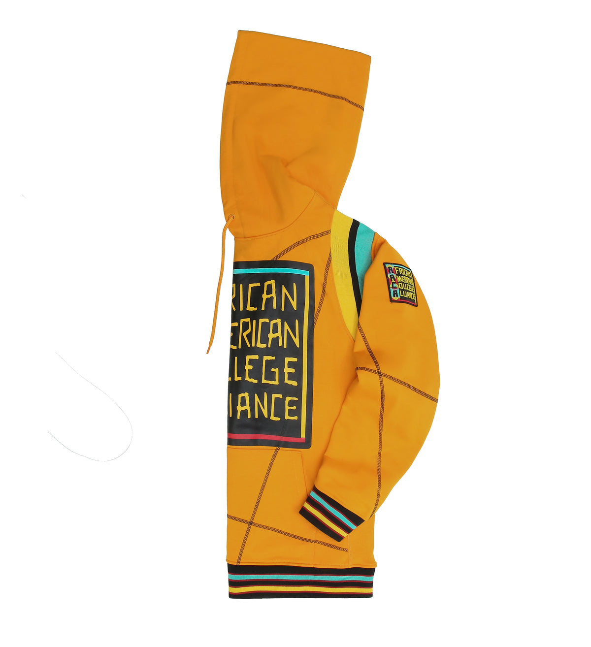 30th Anniversary AACA Frankenstein Stitched Hoodie Gold/Black Frankenstein Hoodie detail image