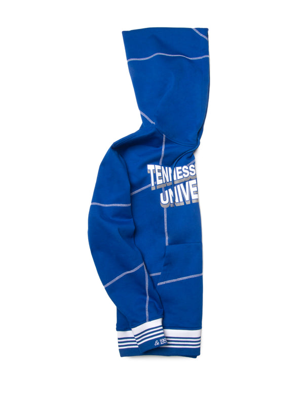 Tennessee State University Fresh 93 Frankenstein Hoodie Royal/White Frankenstein Hoodie detail image
