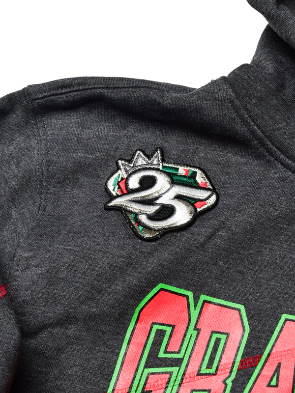 FTP Grambling State University AACA Original 92 Frankenstein Stitched Hoodie Charcoal/Red Frankenstein Hoodie detail image