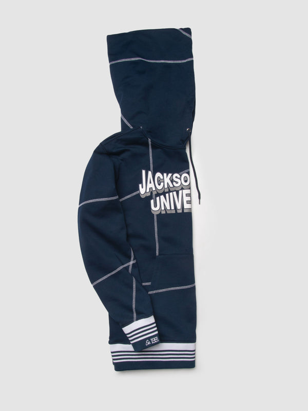 Jackson State 93 Frankenstein Hoodie Navy/White Jackson State University Frankenstein Hoodie detail image