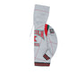 30th Anniversary FTP Malcolm X Frankenstein Stitched Hoodie MDH.Grey / Red Malcolm X College Frankenstein Hoodie detail image