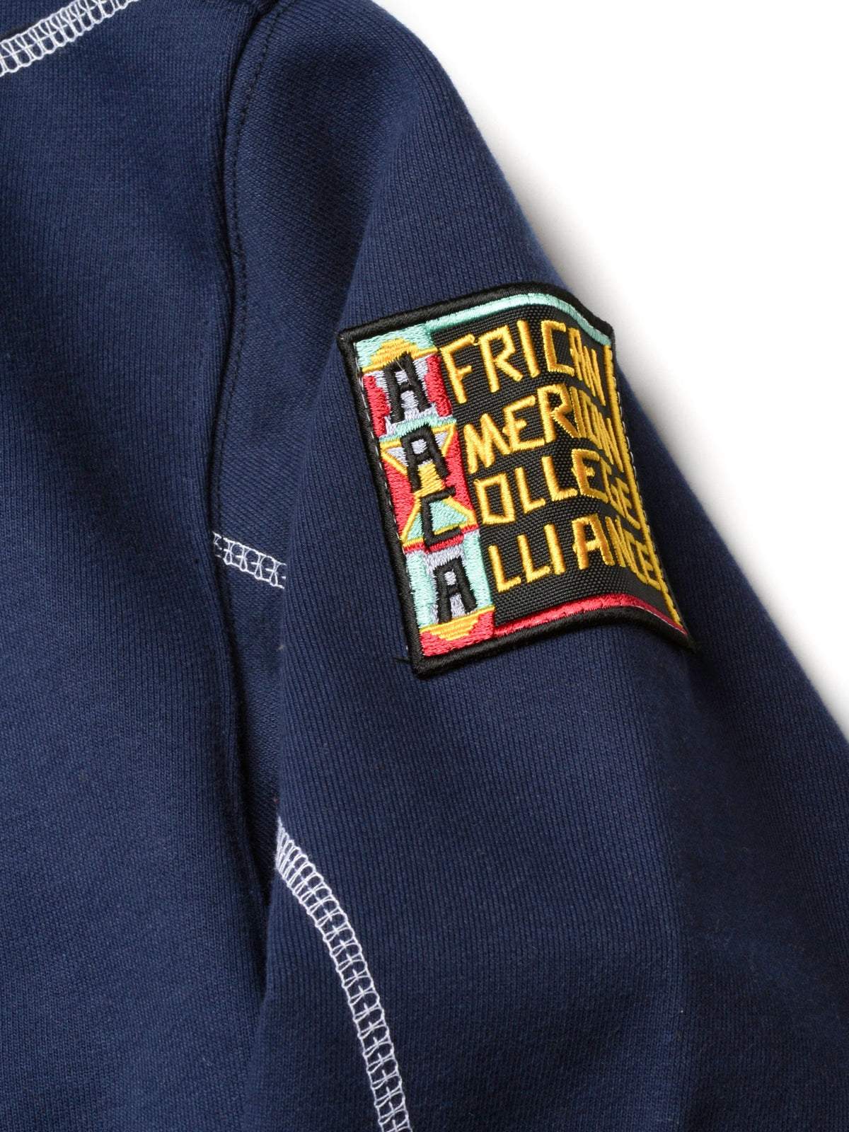 Virginia State University Original '92 "Frankenstein" Crewneck Navy/White Frankenstein Crewneck detail image