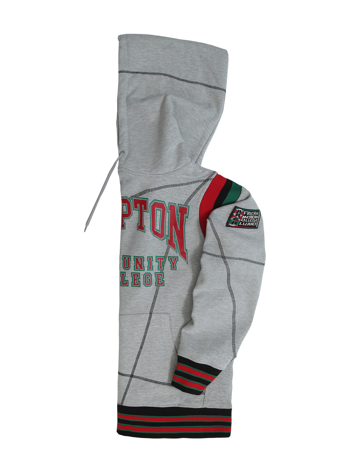 30th Anniversary FTP Compton Community College Frankenstein Stitched Hoodie MDH.Grey / Black Compton College Frankenstein Hoodie detail image