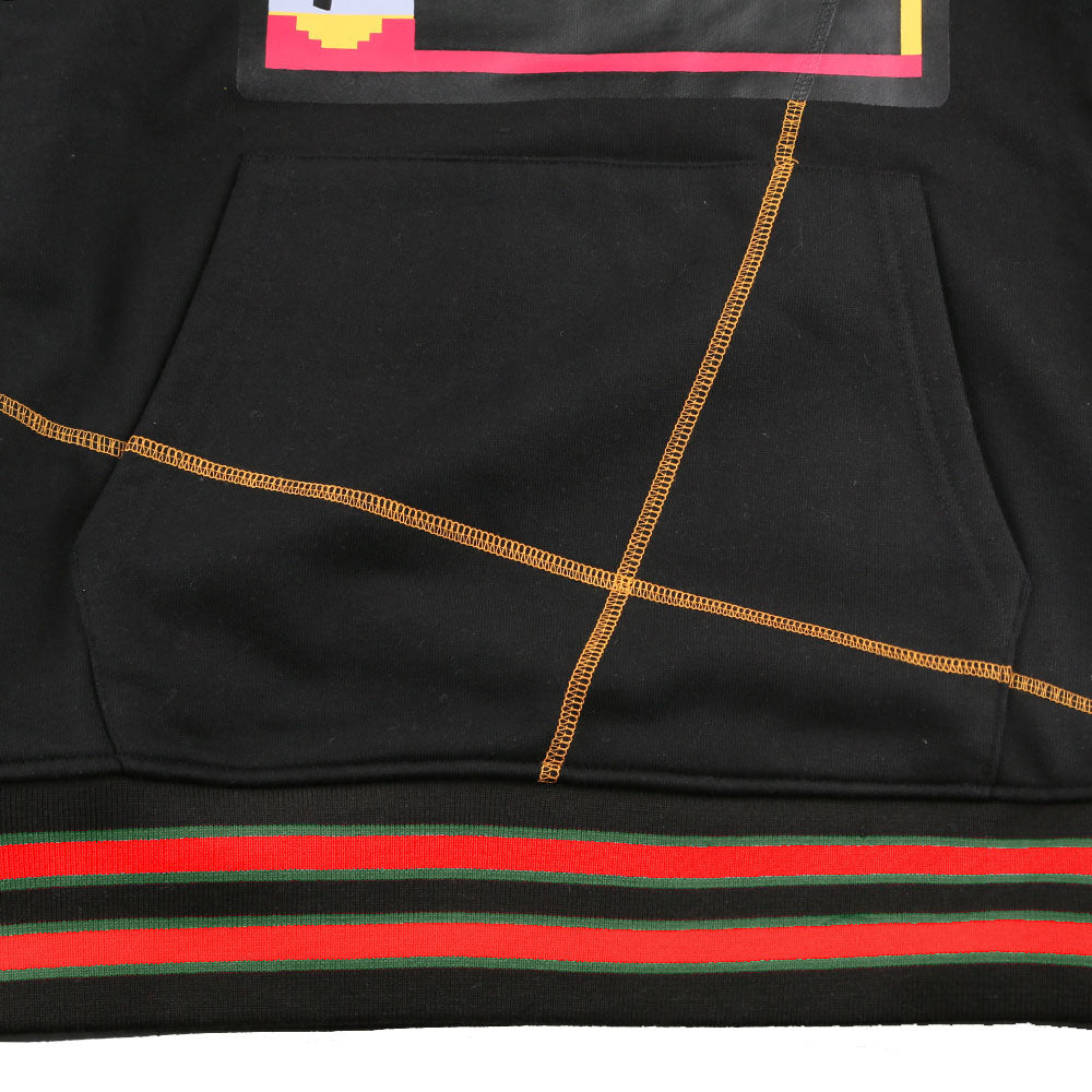 FTP AACA Original 92 Frankenstein Stitched Hoodie Black/Gold Frankenstein Hoodie detail image