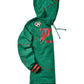 FTP Howard University 92 Frankenstein Stitched Hoodie Kelly Green / Red Frankenstein Hoodie detail image