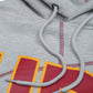 UDC Firebirds 93 Frankenstein Hoodie MDH.Grey / Red / Gold University of the District of Columbia Frankenstein Hoodie detail image