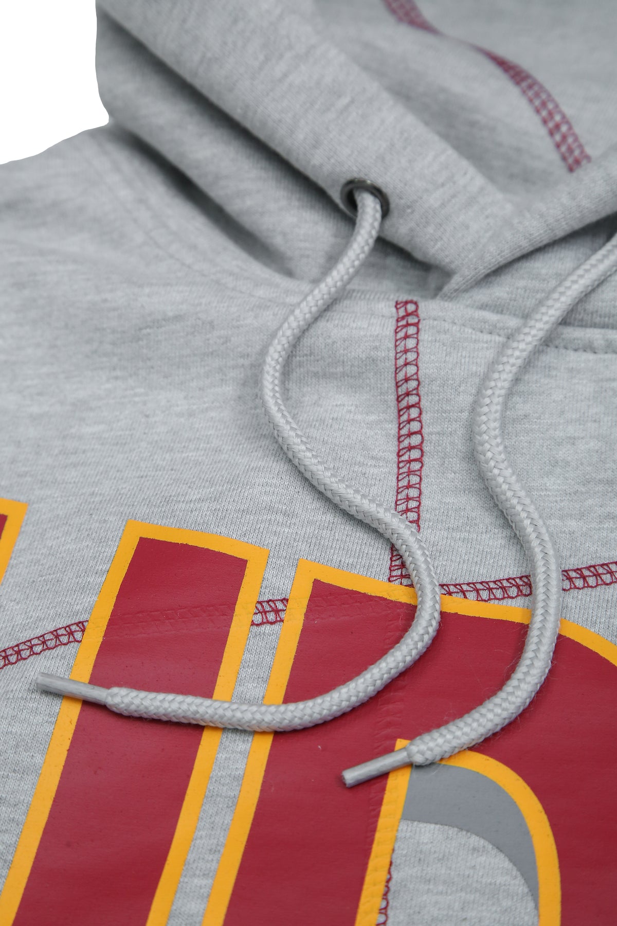 UDC Firebirds 93 Frankenstein Hoodie MDH.Grey / Red / Gold University of the District of Columbia Frankenstein Hoodie detail image
