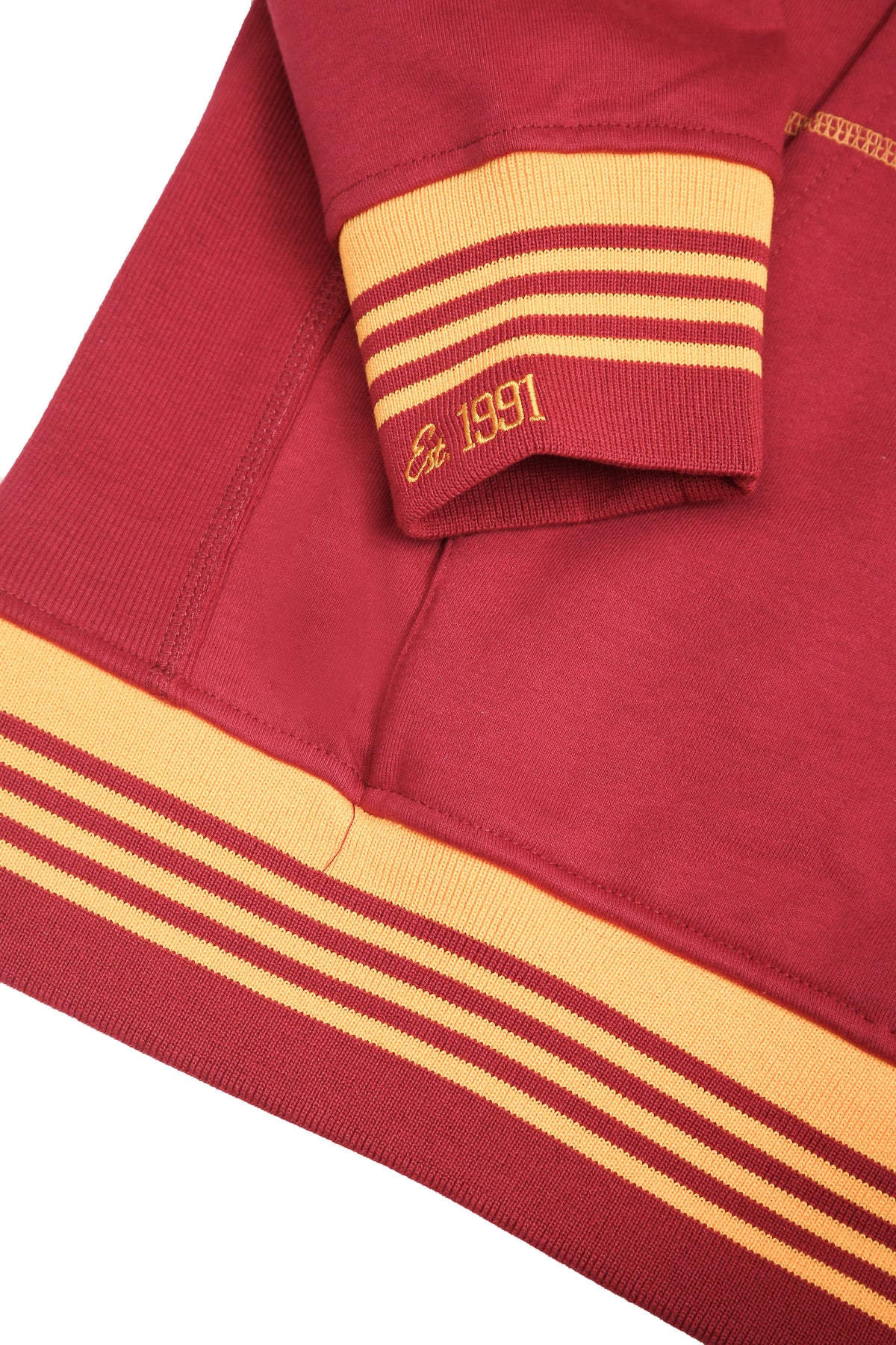 UDC FireBirds 93 Frankenstein Hoodie Red/Gold University of the District of Columbia Frankenstein Hoodie detail image
