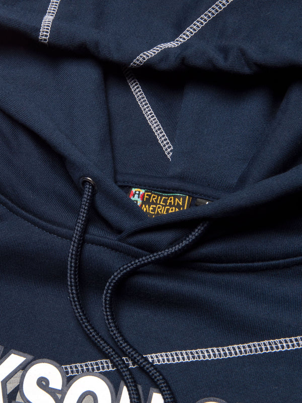 Jackson State 93 Frankenstein Hoodie Navy/White Jackson State University Frankenstein Hoodie detail image