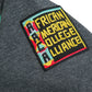 30th Anniversary AACA Frankenstein Stitched Hoodie Charcoal/Red Frankenstein Hoodie detail image