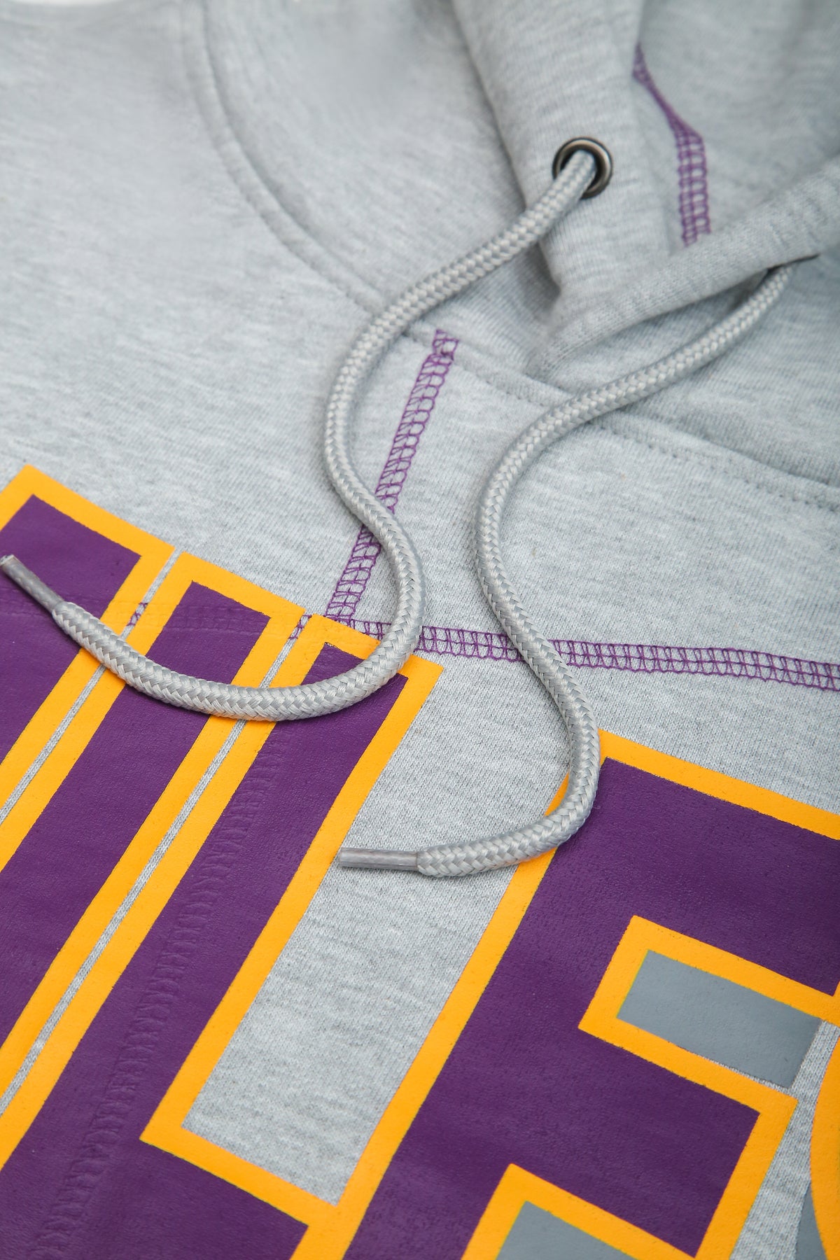 Miles University 93 Frankenstein Hoodie MDH.Grey / Purple / Gold Miles College Frankenstein Hoodie detail image