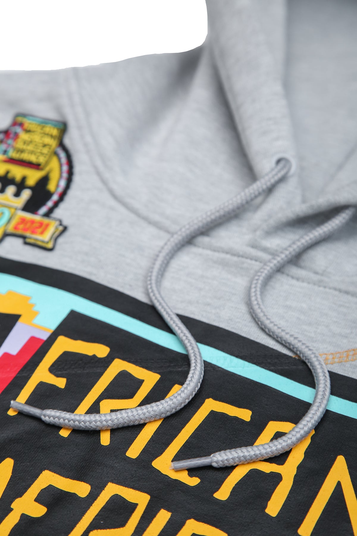 30th Anniversary AACA Frankenstein Stitched Hoodie MDH.Grey / Gold Frankenstein Hoodie detail image