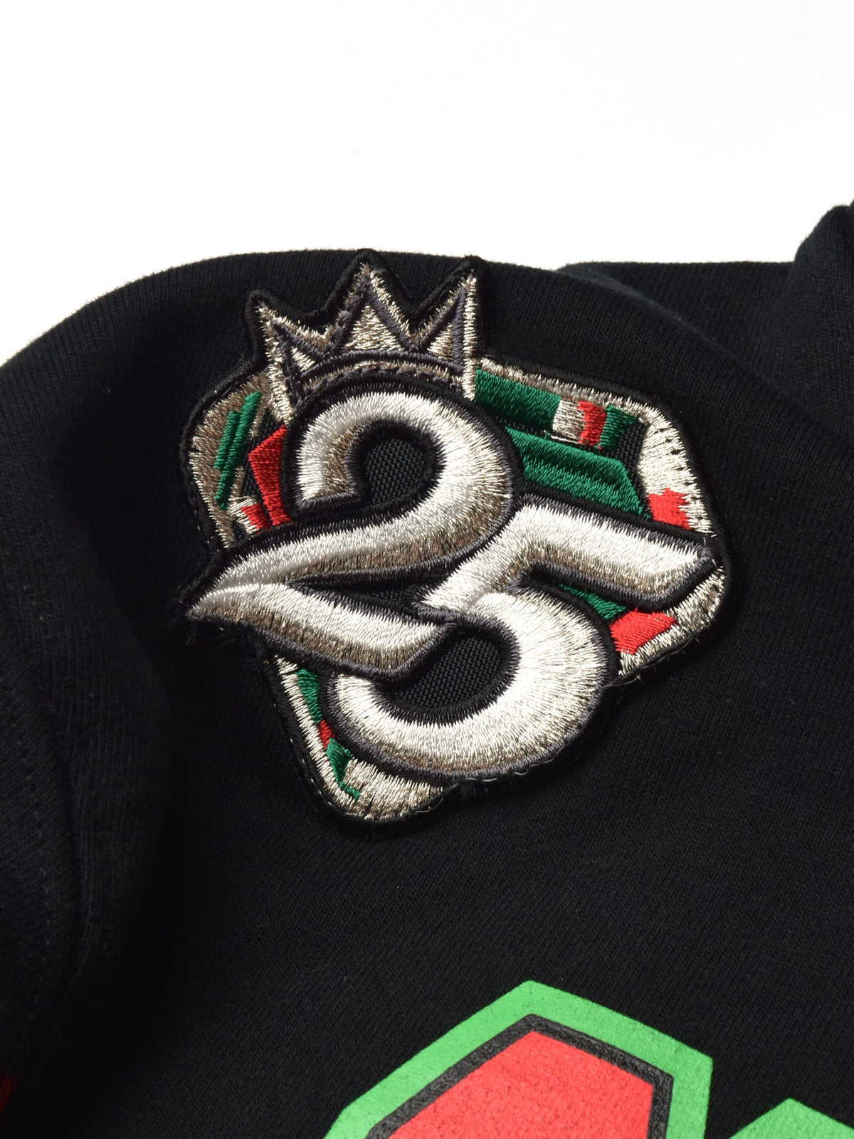FTP Morgan State University 92 Frankenstein Stitched Hoodie Black / Red Frankenstein Hoodie detail image